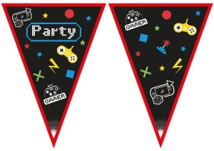 Baner Gaming Party flagi czarny