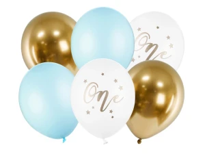 Balony lateksowe One Pastel jasnoniebieskie 30 cm 6 szt.