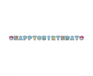 Girlanda papierowa Pokemon Happy Birthday 218 x 12 cm