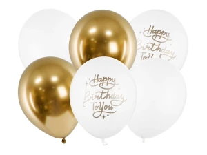 Balon lateksowy Happy Birthday To You mix 30 cm 6 szt.