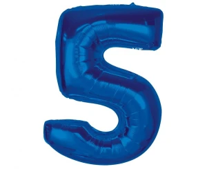 Balon foliowy Smart Cyfra 5 granatowy 92 cm