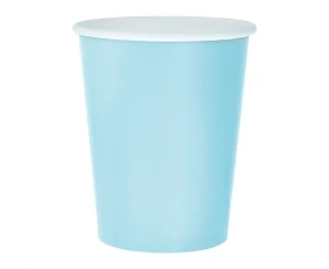 Kubeczki papierowe jednokolorowe jasnoniebieskie 250 ml 14 szt.