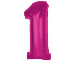 Balon foliowy Smart Cyfra 1 fuksja 92 cm