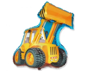 Balon foliowy Koparka żółty 60 cm