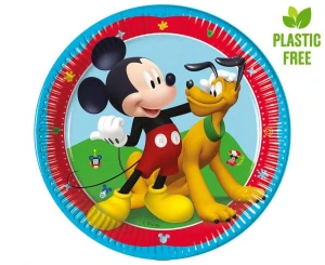 Talerzyki papierowe Myszka Miki (Mickey Mouse)- Rock The House 20 cm 8 szt.