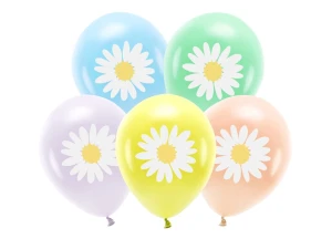 Zestaw balonów lateksowych Eco Stokrotki 30 cm 5 szt.