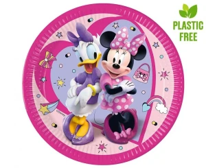Talerzyki papierowe Myszka Minnie (Minnie Mouse) Junior 23 cm 8 szt.