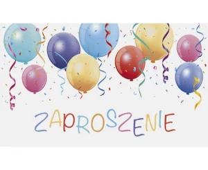 Zaproszenie Z 160x95 Dziecięce - Dziewczynka, 10 szt.