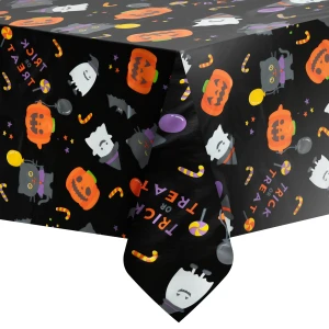 Obrus Happy Halloween czarny 137 x 274 cm