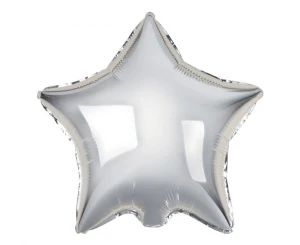 Balon foliowy Gwiazda srebrny 50 cm