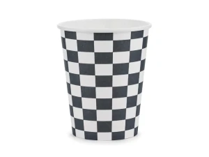 Kubeczki papierowe Szachownica 220 ml 6 szt.
