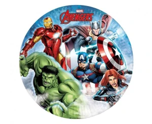 Talerzyki papierowe Avengers 23 cm 8 szt.