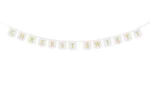 Baner ''Chrzest Święty'', 2 m, biały