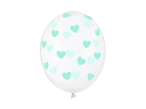 Balon lateksowy Serduszka Clear Crystal przezroczysty 30 cm