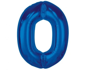 Balon foliowy Smart Cyfra 0 granatowy 92 cm