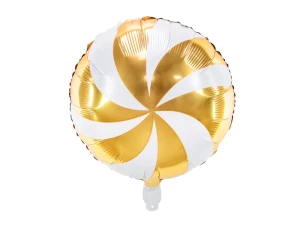 Balon foliowy Cukierek złoty 35 cm
