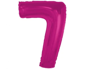Balon foliowy Smart Cyfra 7 fuksja 92 cm