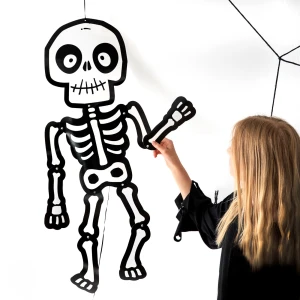 Wiszący szkielet Halloween DIY 85 cm 1 szt.