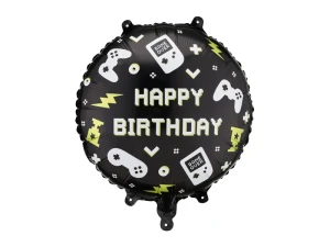 Balon foliowy pastylka Happy Birthday 35 x 35 cm