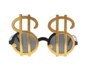 Okulary Dolarki złote