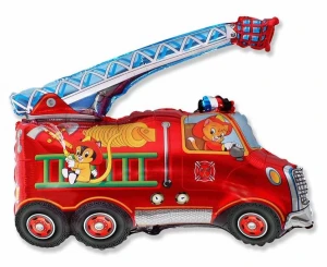 Balon foliowy Wóz strażacki 60 cm