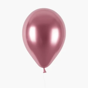 Balon lateksowy Shiny różowy 33 cm