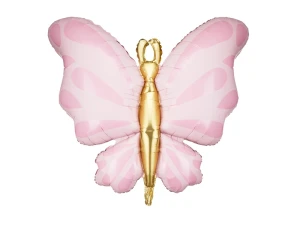 Balon foliowy Motyl różowy 69 x 69 cm