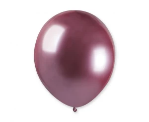 Balon lateksowy Shiny różowy 13 cm
