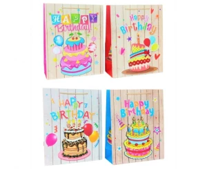 Torebka papierowa Happy Birthday 32 x 26 x 10 cm