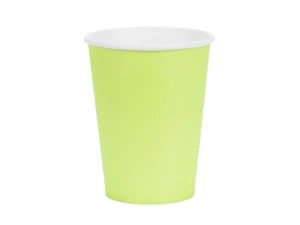 Kubeczki papierowe jasny zielone 250 ml 6 szt.