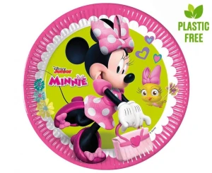 Talerzyki papierowe Myszka Minnie (Minnie Mouse) Happy Helpers 23 cm 8 szt.