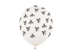 Balony 30 cm, Kokardki, Pastel Off-white (1 op. / 6 szt.)