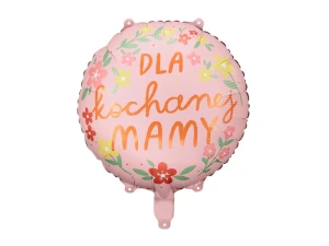 Balon foliowy Dla kochanej mamy 45 cm