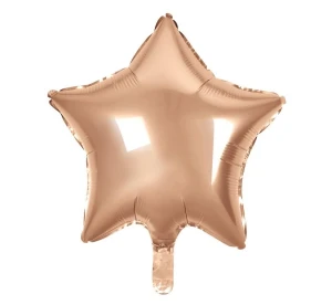 Balon foliowy Gwiazda różowo-złota 50 cm