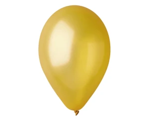 Balon lateksowy metaliczny złoty 33 cm
