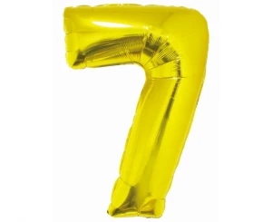 Balon foliowy Smart Cyfra 7 złoty 76 cm