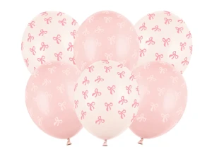 Balony 30 cm, Kokardki, mix (1 op. / 6 szt.)