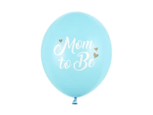 Balon lateksowy Mom to Be Pastel jasnoniebieski 30 cm 6 szt.