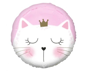 Balon foliowy Kotek różowy 45 cm