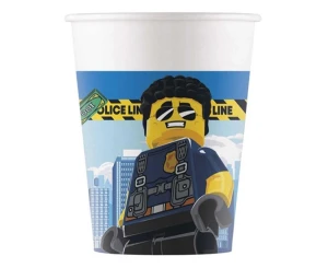 Kubeczki papierowe LEGO City 200 ml 8 szt.