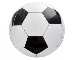 Balon foliowy Piłka biało-czarna 40 cm