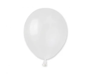 Balon lateksowy metaliczny perłowo-biały 13 cm