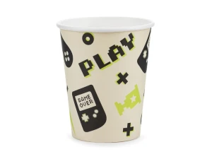 Kubeczki papierowe Gamer 220 ml 6 szt.