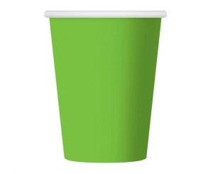 Kubeczki papierowe jednokolorowe pistacjowe 250 ml 6 szt.