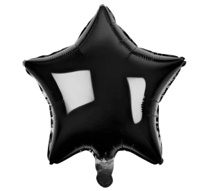 Balon foliowy Gwiazda czarny 50 cm