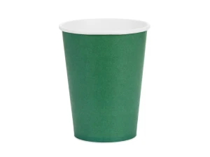 Kubeczki papierowe ciemny zielone 250 ml 6 szt.