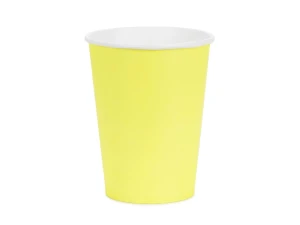 Kubeczki papierowe żółte 250 ml 6 szt.