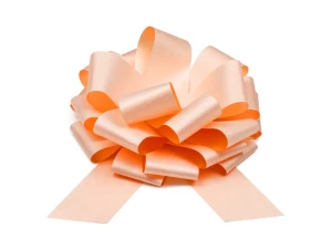 Kokarda dekoracyjna DIY jasny pudrowy róż 30 cm