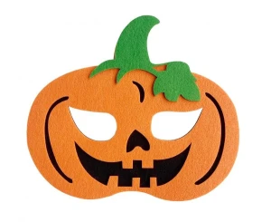 Maska Halloween Filcowa Straszna Dynia 18 x 17 cm