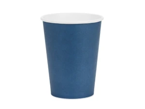 Kubeczki papierowe granatowe 250 ml 6 szt.